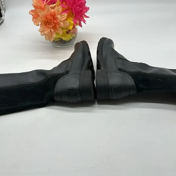 Sorel Black Suede Leather Tall Equestrian Style Boots Size 3 TB6436
