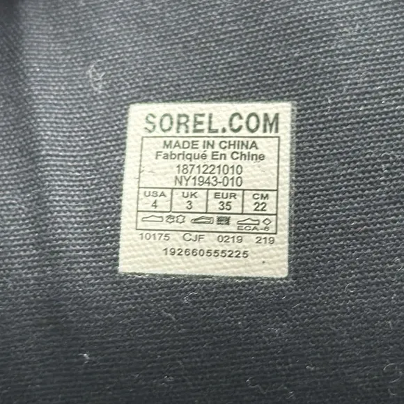 Sorel Black Suede Leather Tall Equestrian Style Boots Size 3 TB6436