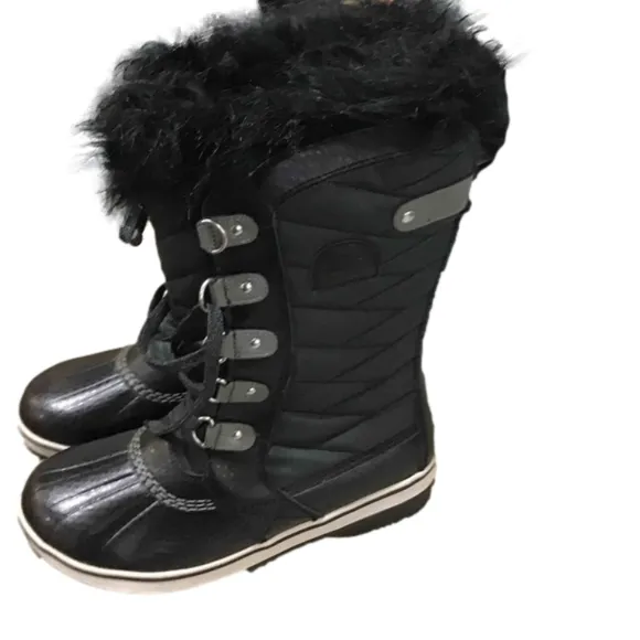 Sorel Black Winter Boots Size 7 New