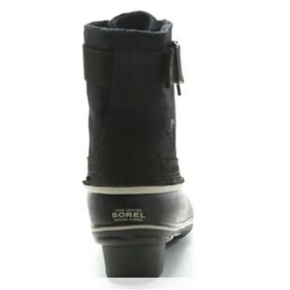 ❤️SOREL Black Winter Fancy Lace II Boots Size 8.5
