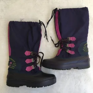 Sorel Blue Waterproof Tall Laced Snow Boots Size 7