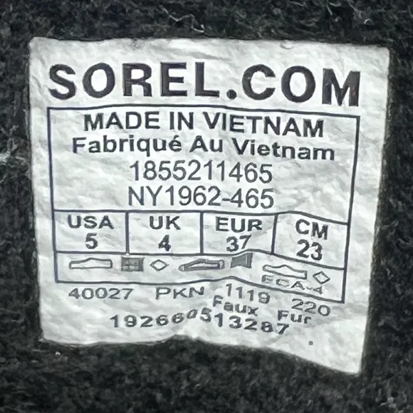 Sorel Blue Yoot Pac Waterproof Lace Up Snow Boots Size 5 Youth