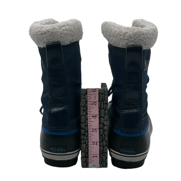Sorel Blue Yoot Pac Waterproof Lace Up Snow Boots Size 5 Youth