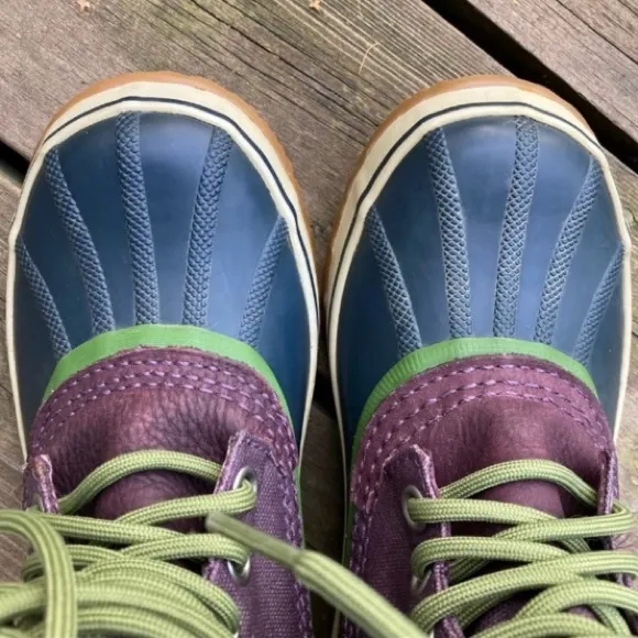 SOREL Boots 1964 PREMIUM CVS Waterproof Lace-up Purple Black Green Winter Size 7