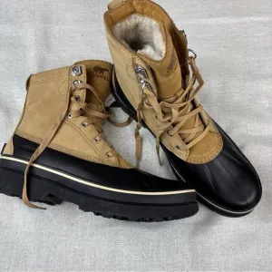 Sorel Boots &amp; Footwear Caribou Storm Waterproof Winter Boot Mens Buff  Size 11