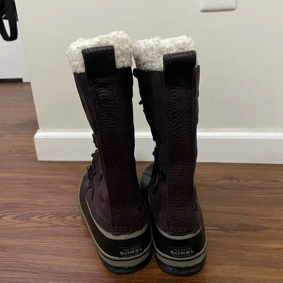 Sorel Brown Joan Of Arctic Snow Boots Size 8 US $240