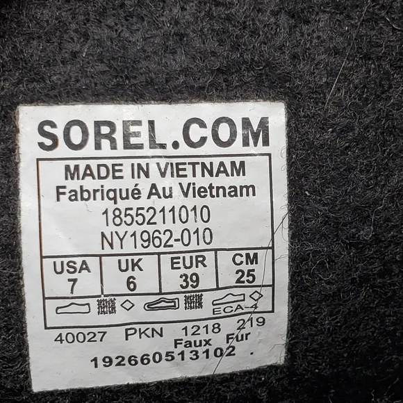 Sorel Caribou snow boots size 7