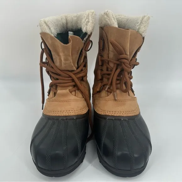 Sorel Caribou Winter Boots Rubber Suede NL1000-220 Mens Size 7 EUR 38 Women’s 9