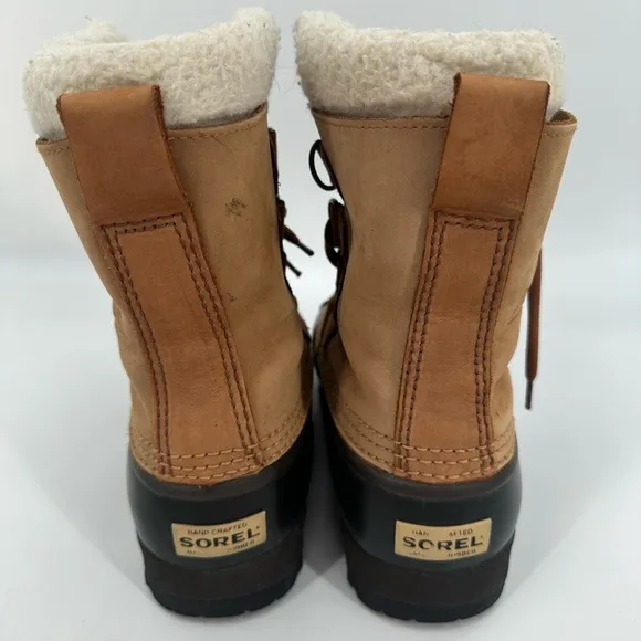 Sorel Caribou Winter Boots Rubber Suede NL1000-220 Mens Size 7 EUR 38 Women’s 9