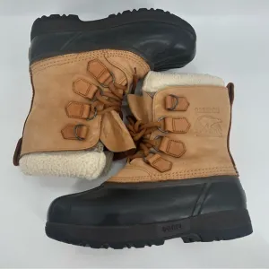 Sorel Caribou Winter Boots Rubber Suede NL1000-220 Mens Size 7 EUR 38 Women’s 9