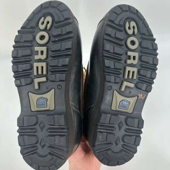 Sorel Caribou Winter Boots Rubber Suede NL1000-220 Mens Size 7 EUR 38 Women’s 9