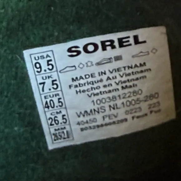 Sorel Caribou Winter Boots Women’s size 9.5