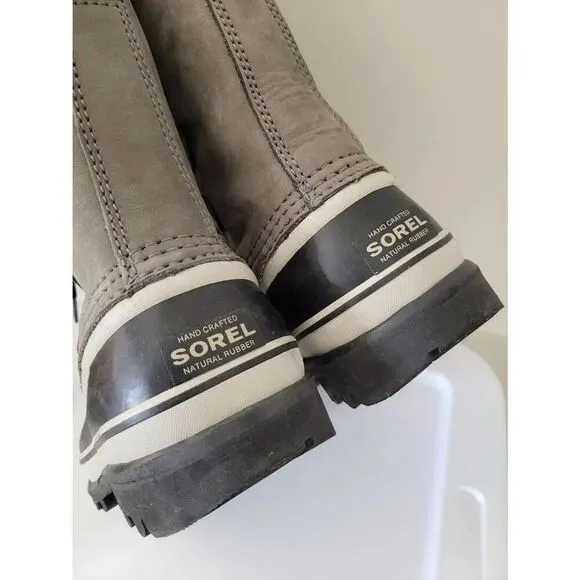 Sorel Caribou Boots Winter Snow Boot Women 8 US Shale Stone Gray NL1005-051Sz 7