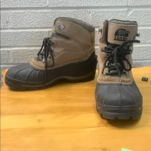 Sorel Cold Mountain Men's Thinsulate Winter Hiking Boots Size 10 EUC NM1207-251