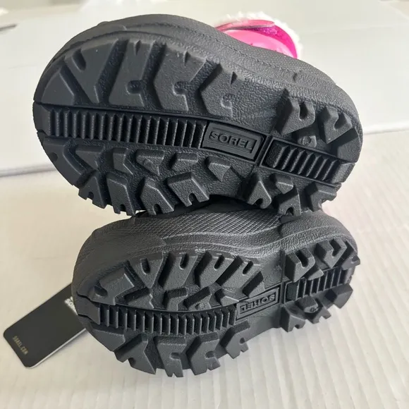 Sorel Commander‎ Snow Boots Winter Ski Pink Black Adjustable Toddler size 4