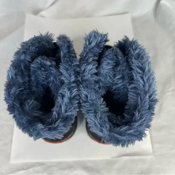 Sorel Commander Winter Snow Boots Fuzzy Lined Blue Toddler Boys Size 6