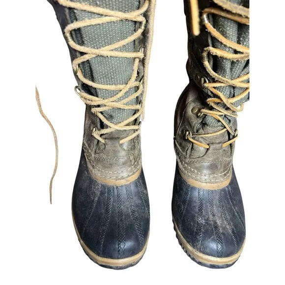 SOREL CONQUEST CARLY II DUCK Boots WOMEN'S 8.5Waterproof Suede Rain Winter Shoes