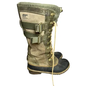 SOREL CONQUEST CARLY II DUCK Boots WOMEN'S 8.5Waterproof Suede Rain Winter Shoes