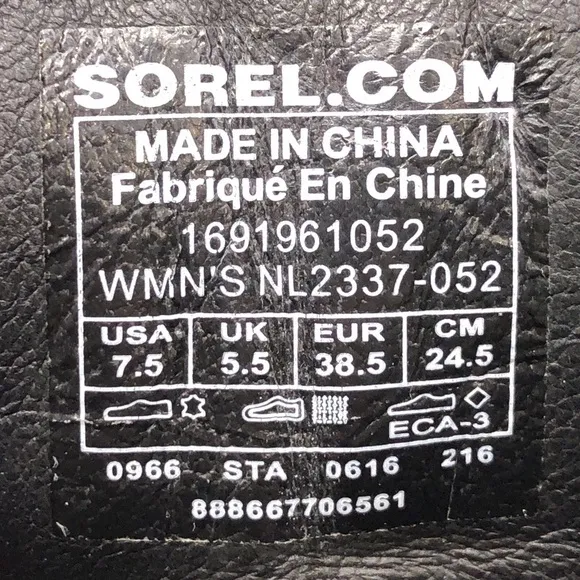 Sorel Conquest Wedge Winter Ankle Boots 7.5