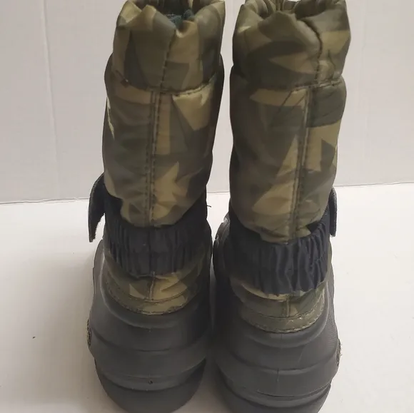SOREL Flurry Print Camo Winter Snow Hiker Green Boots