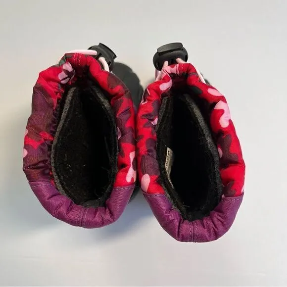 Sorel Gloxinia &amp; Bright Rose Cub Snow Winter Boots Girls Size 6 EXCELLENT cond