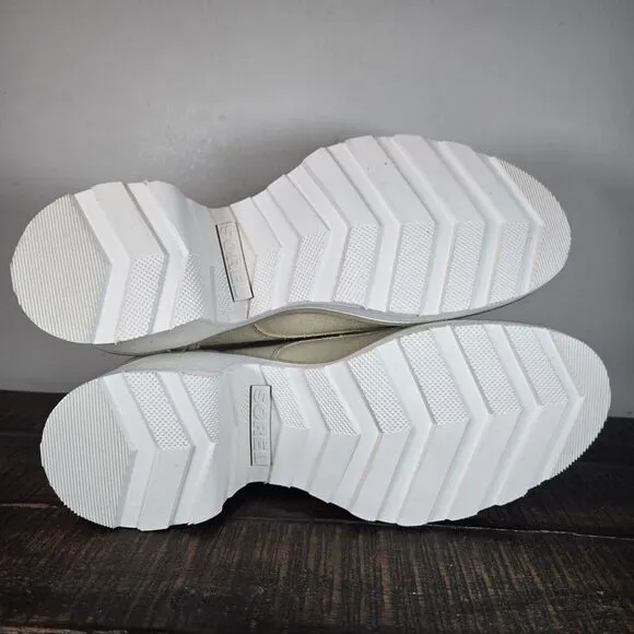 Sorel Hi Line Heeled Womens Size 7.5 Lace Up Boots Waterproof Cream White