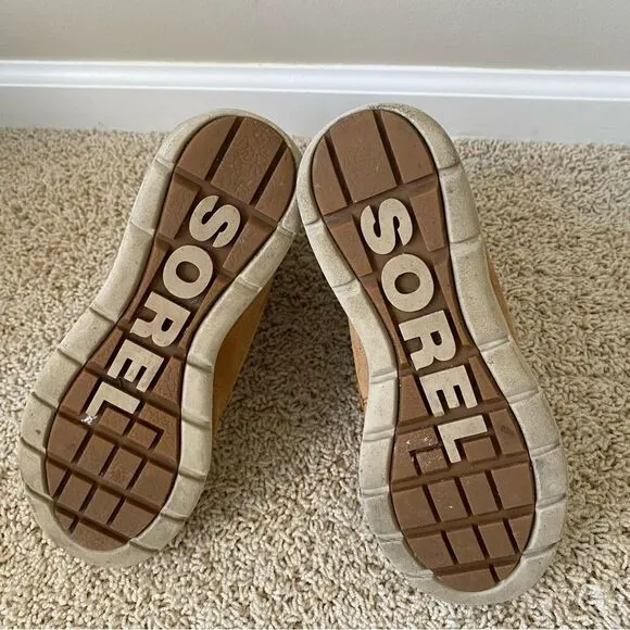 Sorel Joan Explorer Kinetic Snow Boots Camel Tan Brown 7