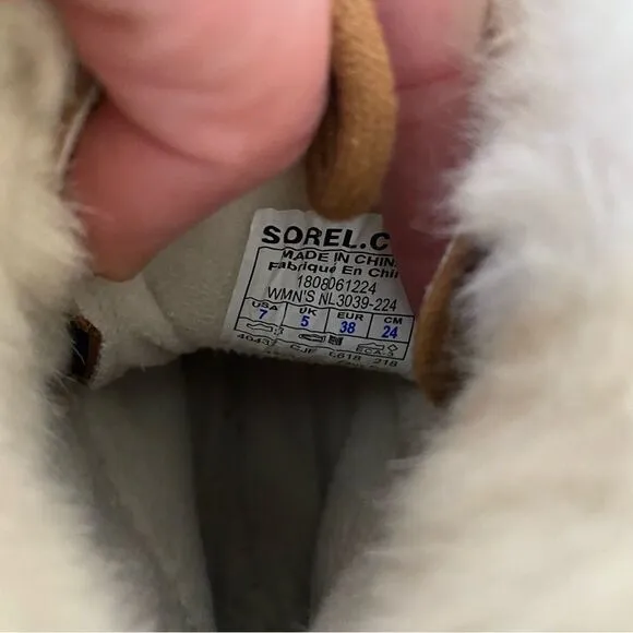Sorel Joan Explorer Kinetic Snow Boots Camel Tan Brown 7