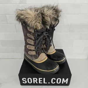 Sorel Joan Of Arctic Brown Tan Waterproof Winter Insulated Snow Boots Size 7
