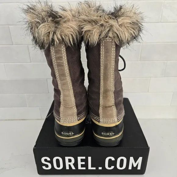 Sorel Joan Of Arctic Brown Tan Waterproof Winter Insulated Snow Boots Size 7