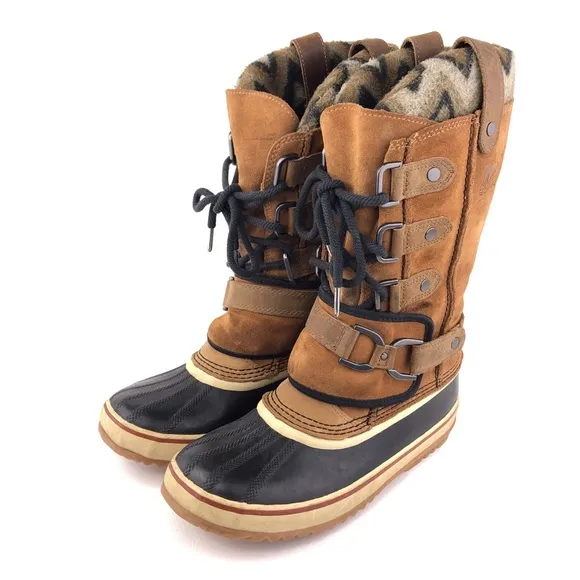 Sorel Joan of Arctic Knit Premium II Elk Winter Boots 9