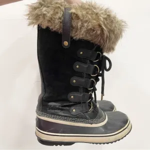 Sorel Joan Of Arctic Snow Boots Winter Black Women’s 11