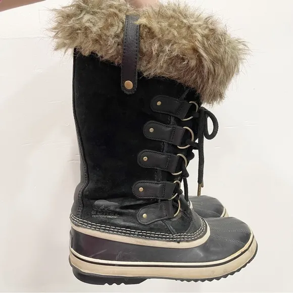 Sorel Joan Of Arctic Snow Boots Winter Black Women’s 11