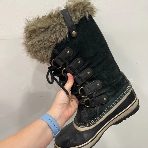 Sorel Joan Of Arctic Snow Boots Winter Black Women’s 11