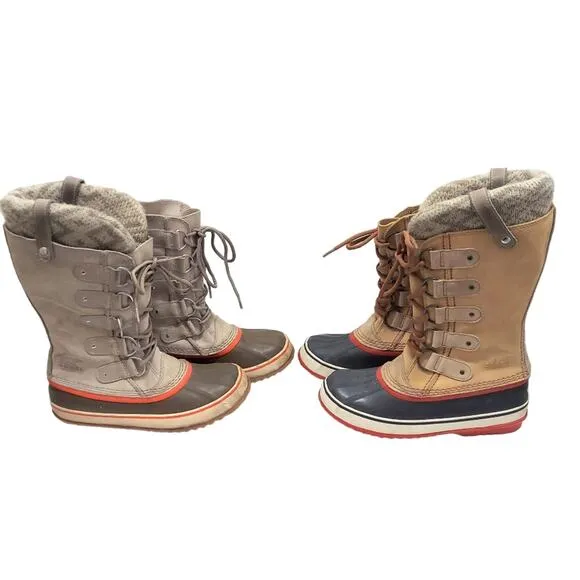 Sorel Joan of Arctic Suede Winter Boots Women's Size 9 Bundle Of 2