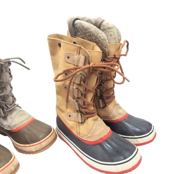 Sorel Joan of Arctic Suede Winter Boots Women's Size 9 Bundle Of 2