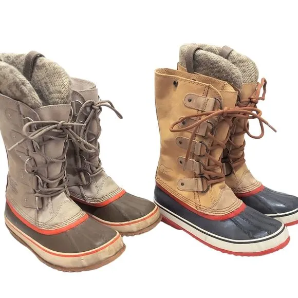 Sorel Joan of Arctic Suede Winter Boots Women's Size 9 Bundle Of 2