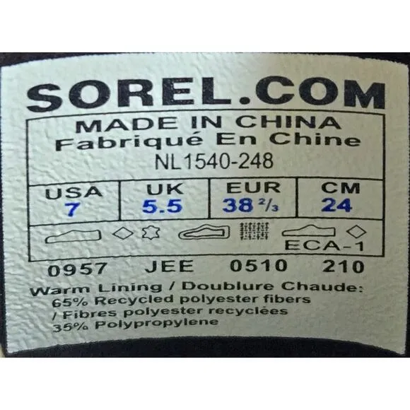 Sorel Joan of Arctic Tall Brown Waterproof Insulated Winter Brown‎ Boots Size 7