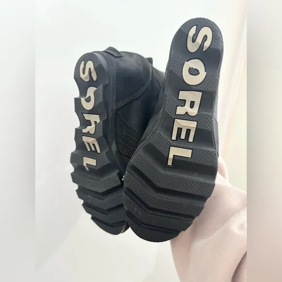 Sorel Joan of Arctic Wedge III Lexie Bootie Women's 10 Black/Jet Boots