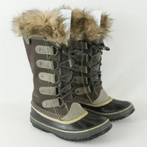 Sorel Joan of Arctic Women's Size 6 Brown Black Waterproof Insulate Winter Boots