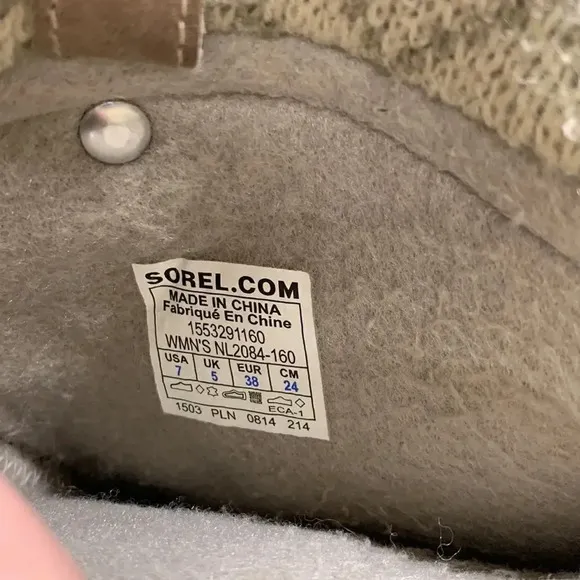 Sorel Joan of Arctic Knit Winter Waterproof Winter Snow Boots NL2084-160 Size 7