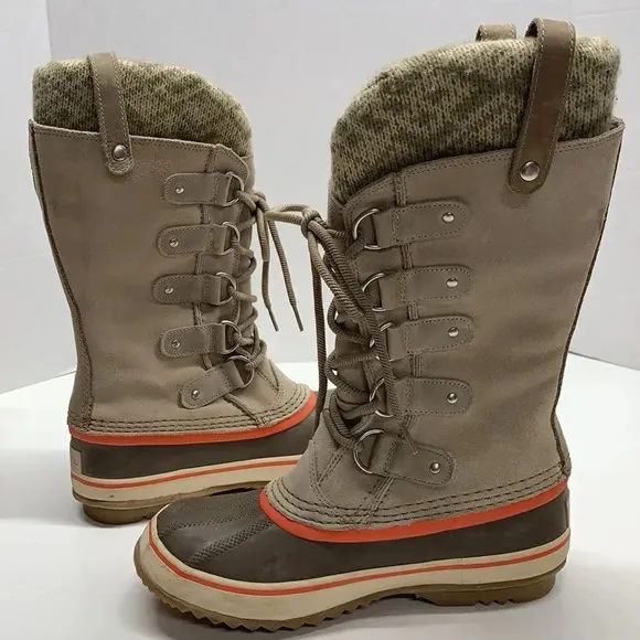 Sorel Joan of Arctic Knit Winter Waterproof Winter Snow Boots NL2084-160 Size 7