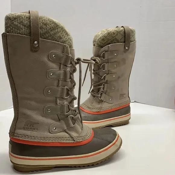 Sorel Joan of Arctic Knit Winter Waterproof Winter Snow Boots NL2084-160 Size 7