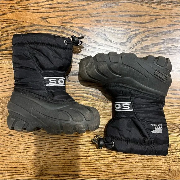Sorel Kids Black Winter Boots