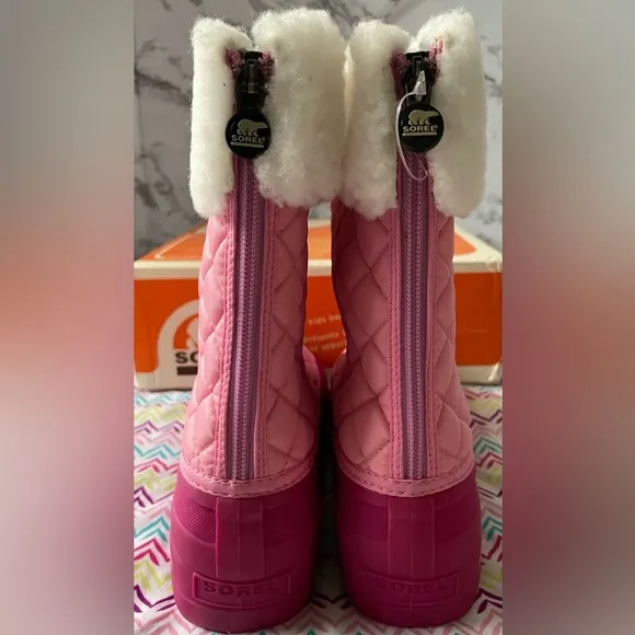 Sorel Kids Pink Boots Sz 6 New With Box