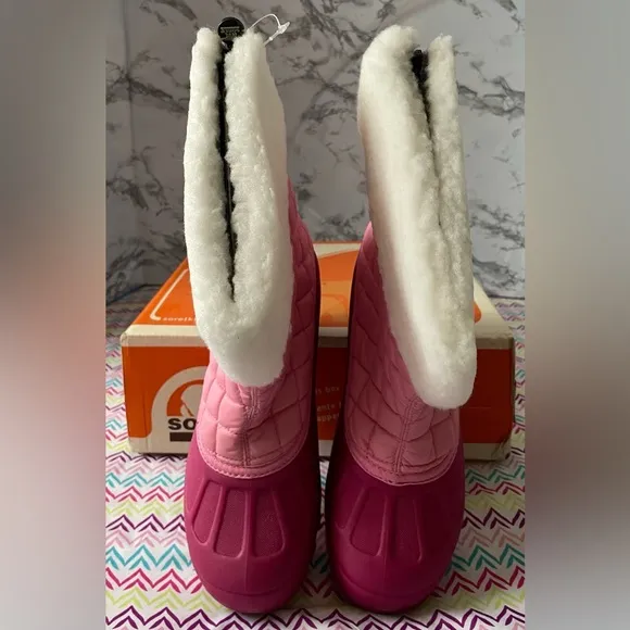 Sorel Kids Pink Boots Sz 6 New With Box