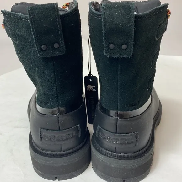 Sorel Lennox black lace up winter boots size 6 NWOB
