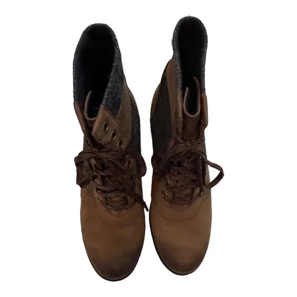 Sorel Lexie Wedge Boots Tobacco Brown Winter Waterproof Size 11