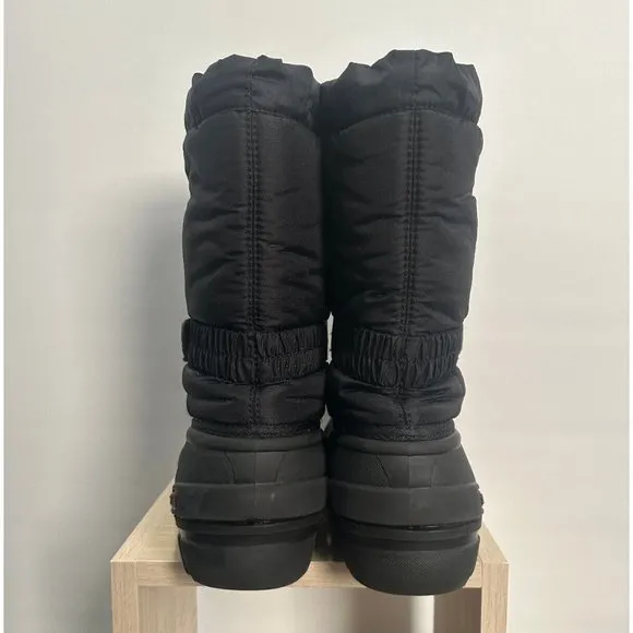 Sorel Lined Black With Red Winter Boots Sz 4‎