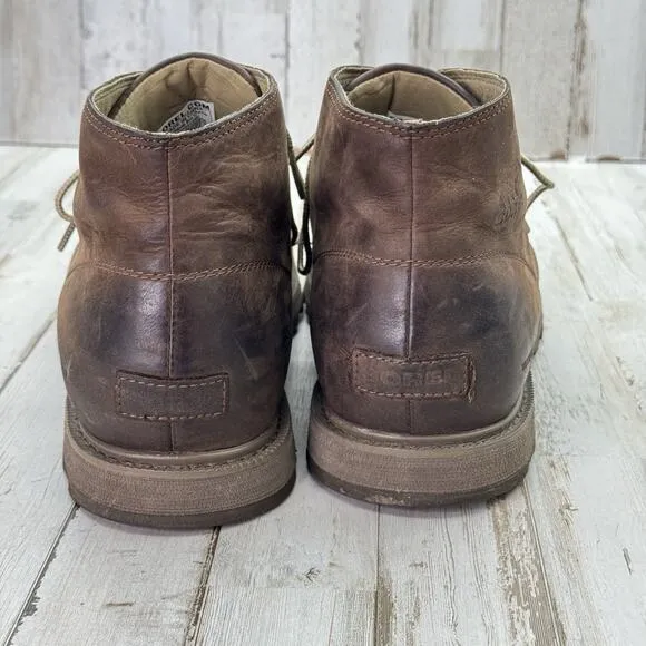 Sorel Madson II Chukka WP Men's Leather Waterproof Boots, Tobacco Size 13